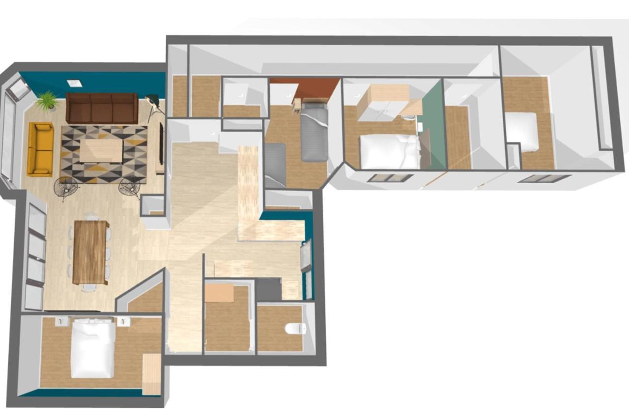 Apartment Beautiful With Balcony 4 Bedrooms! Lille