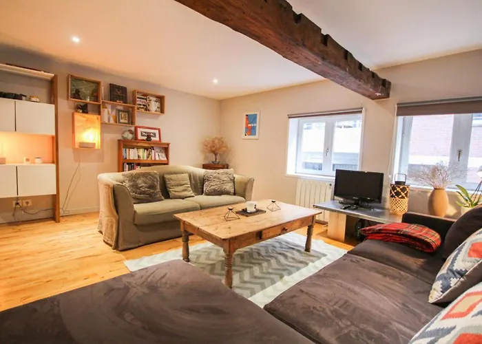 Duplex In The Heart Of Old Lille Terrace + Parking