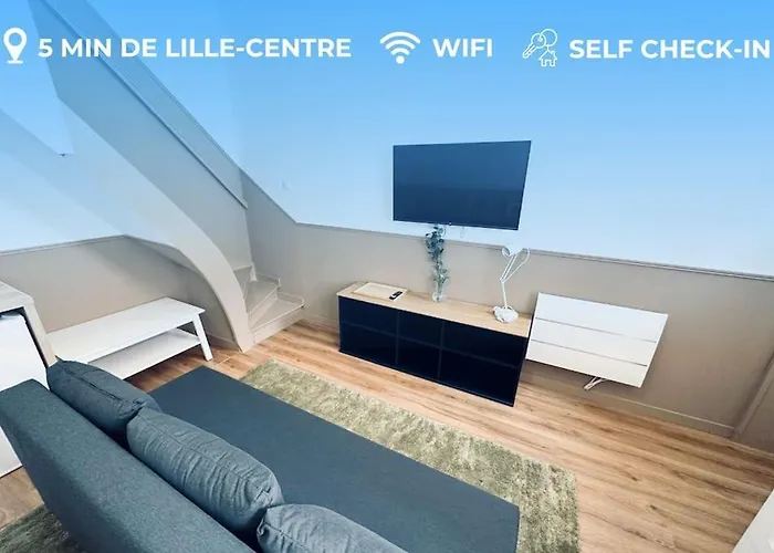 Nouveau! Centre Lille T3 Avec Wifi, Tv, Netflix