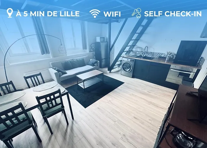 Nouveau! Centre Lille T3 Wifi, Tv, Proche Centre Ville