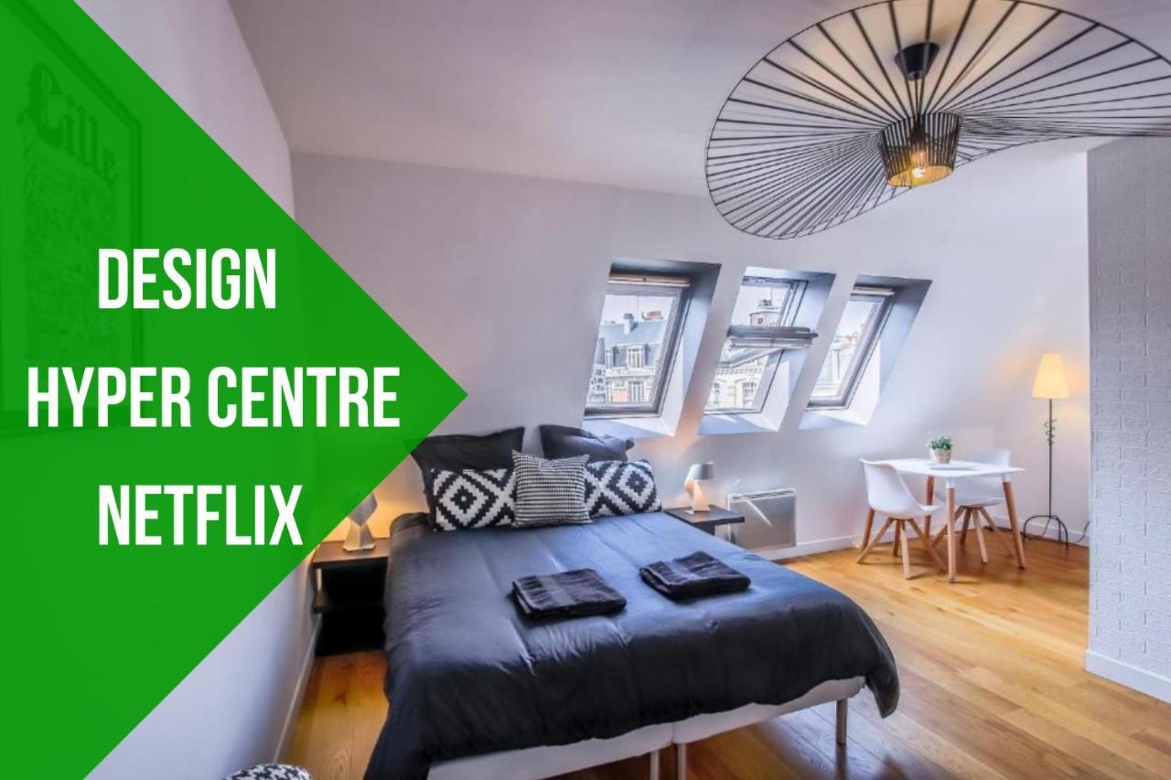 Design Hyper Centre - Netflix Wifi Fibre - Parking Appartement Lille