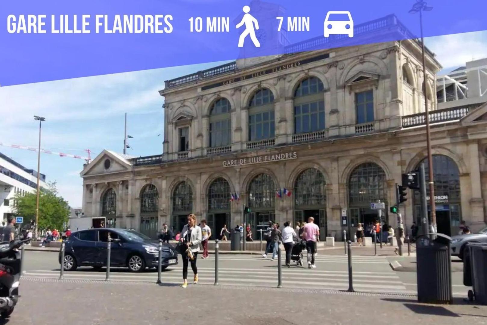 Fonctionnel A 3 Min Du Metro Apartment Lille