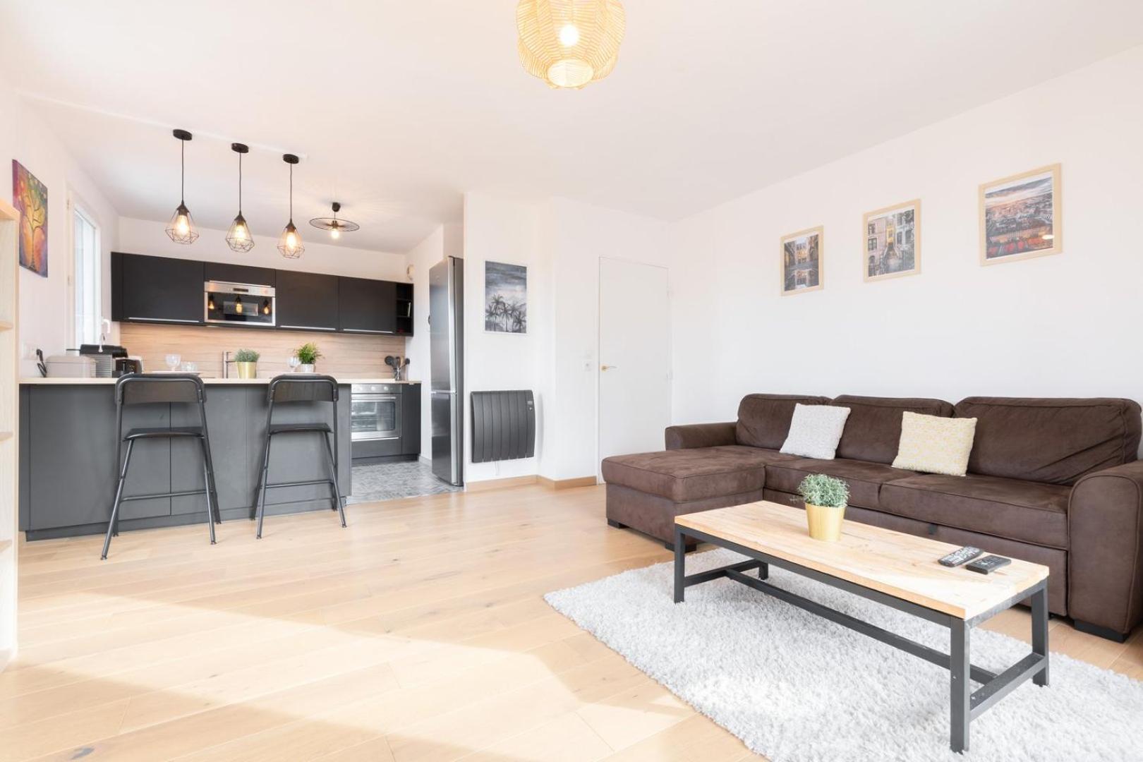 Appartement Beautiful Equipped Near Train Parking Lille