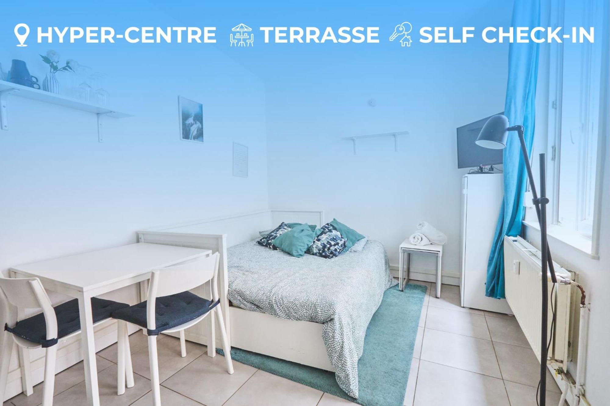 Apartment Style Avec Wifi, Terrasse, Proche Gares Lille