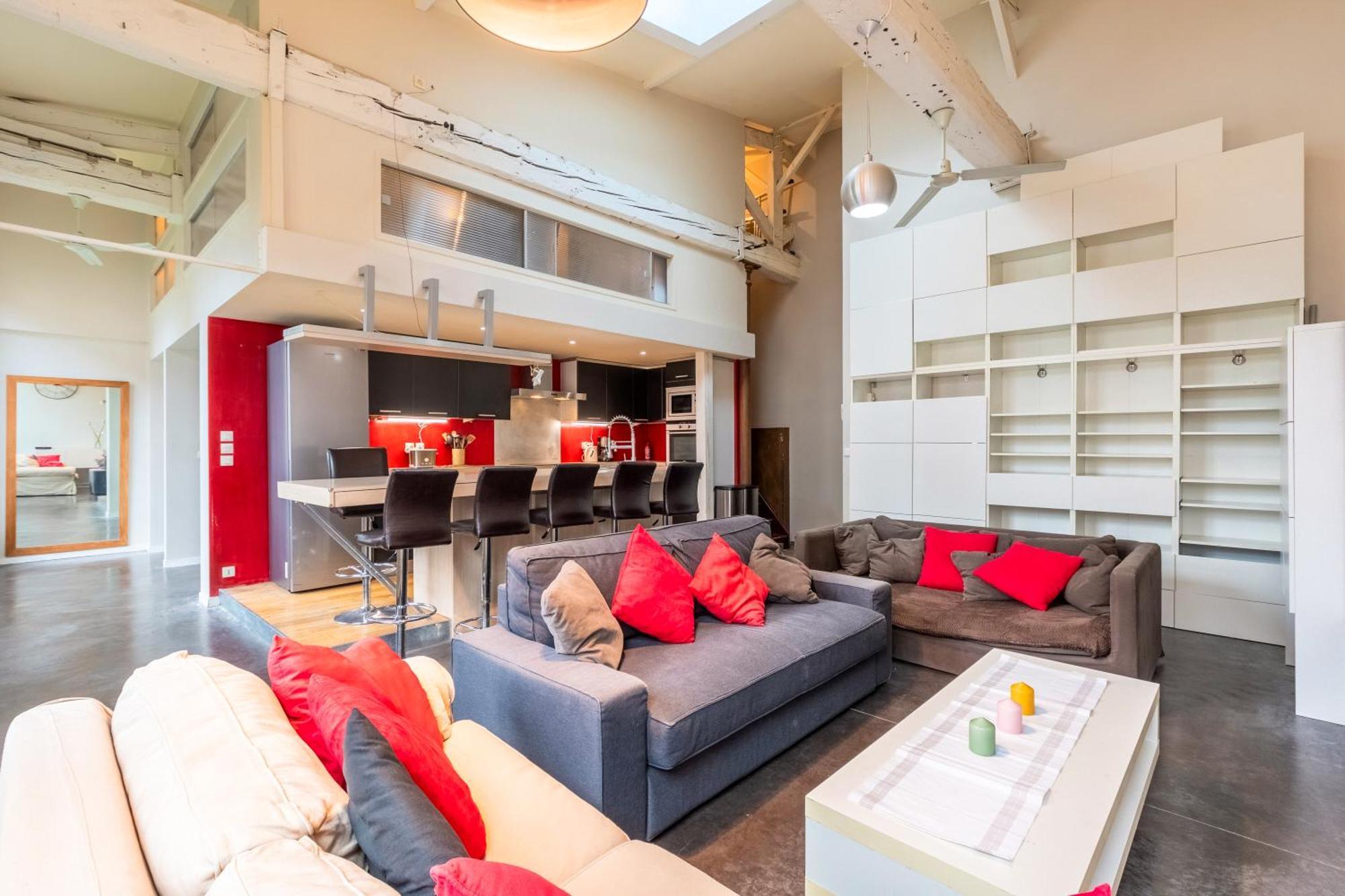 Apartment Modern Loft 2-8 People, Lille