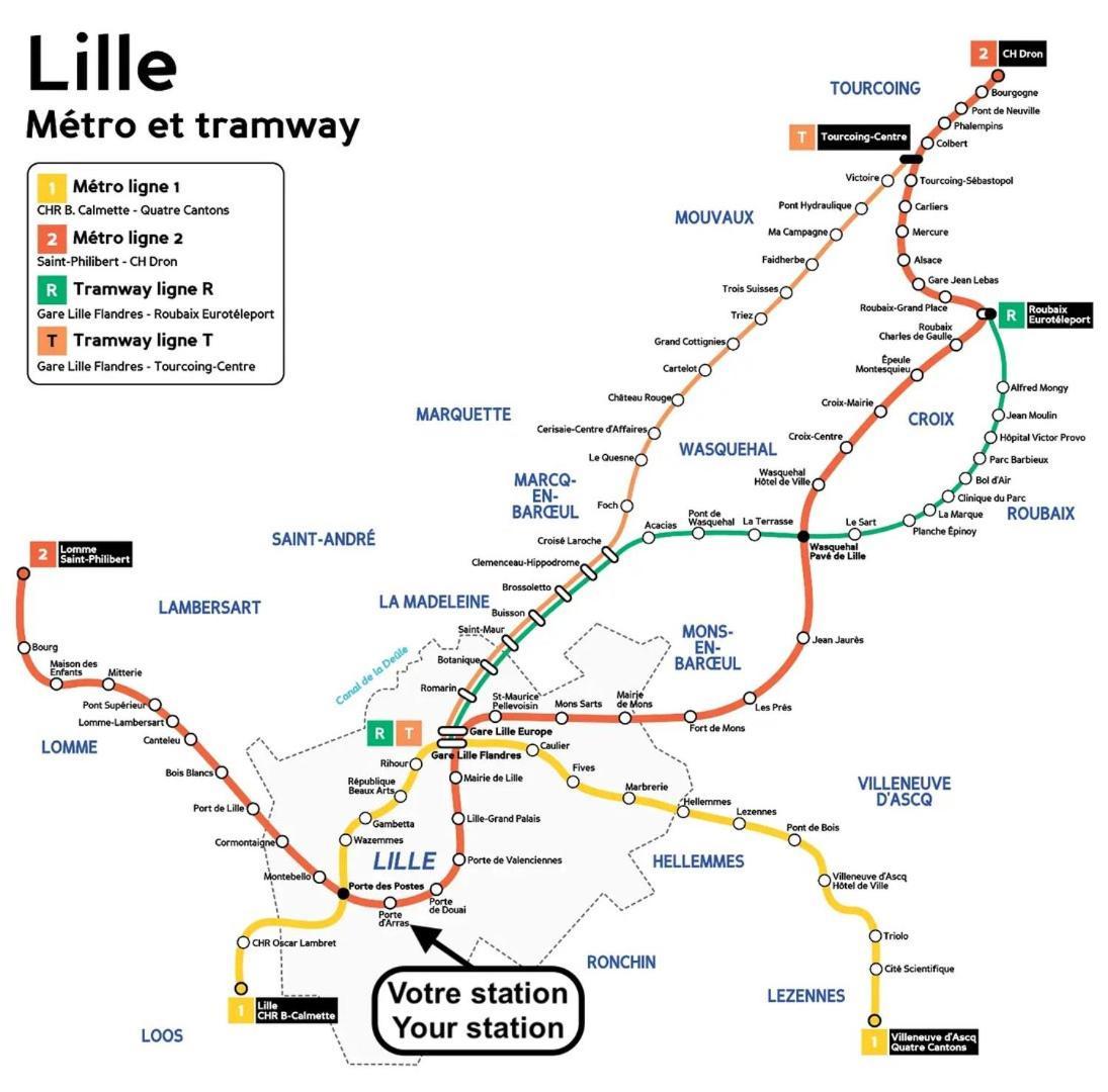 Maison 2 Avec Petite Cour, Proche Metro Holiday home Lille