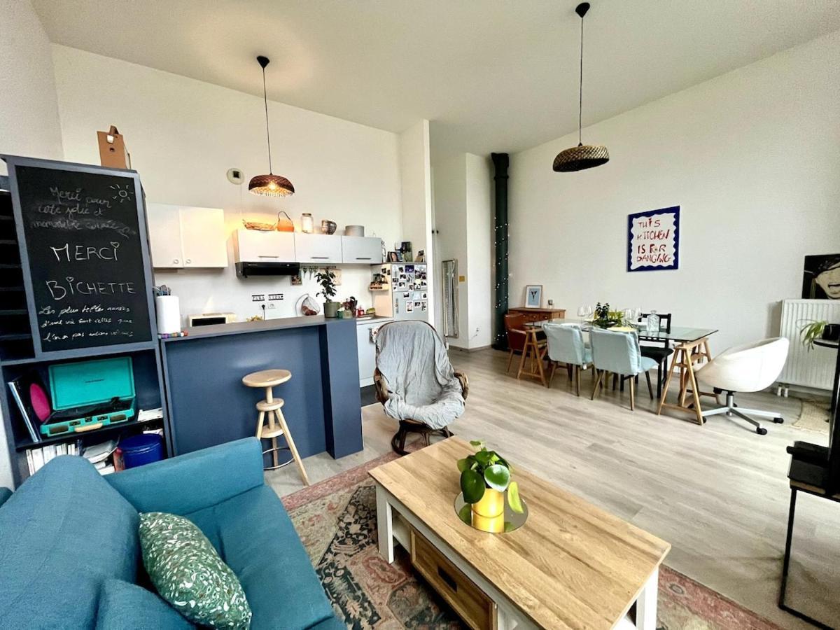 L'atelier Lillois 57m2 4 Pers Balcon - Prox Metro Apartment *