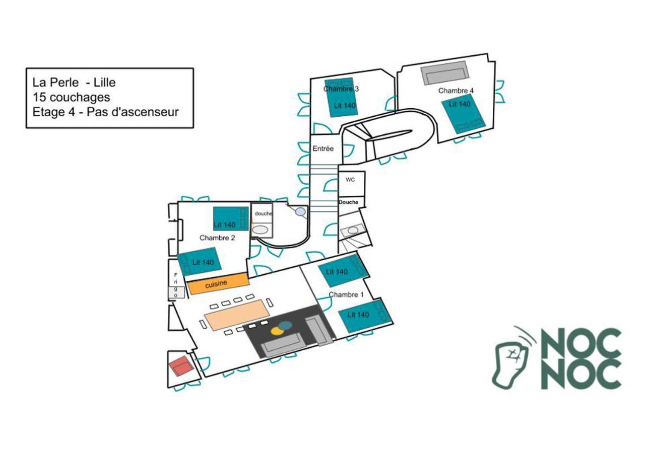 Nocnoc-grand Place-la Perle Apartment Lille
