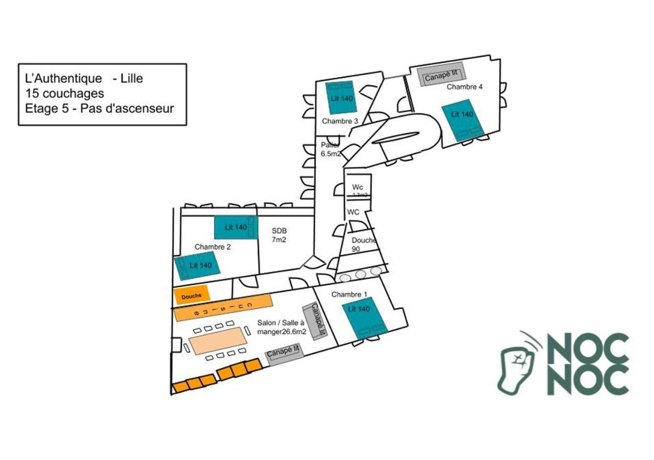 Nocnoc - Grand Place - L'authentique Apartment Lille